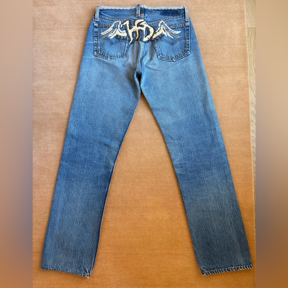 Great China Wall Vintage Embroidered Jeans